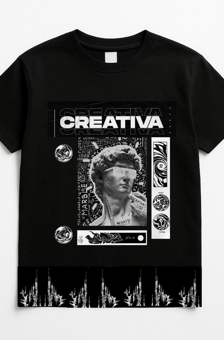 Creativa Chaos Graphic Tee.