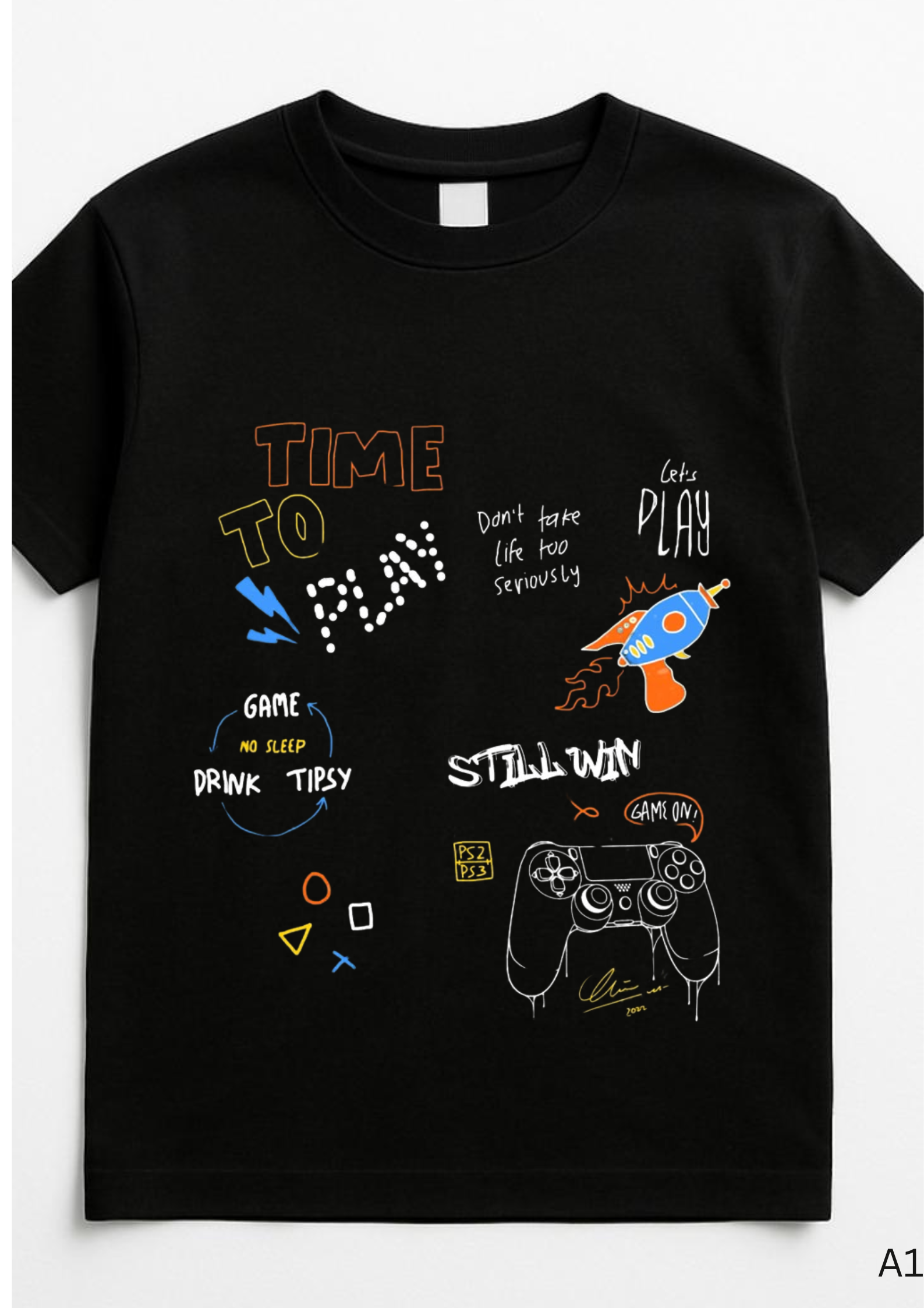 Gaming Graphic Print T-Shirt