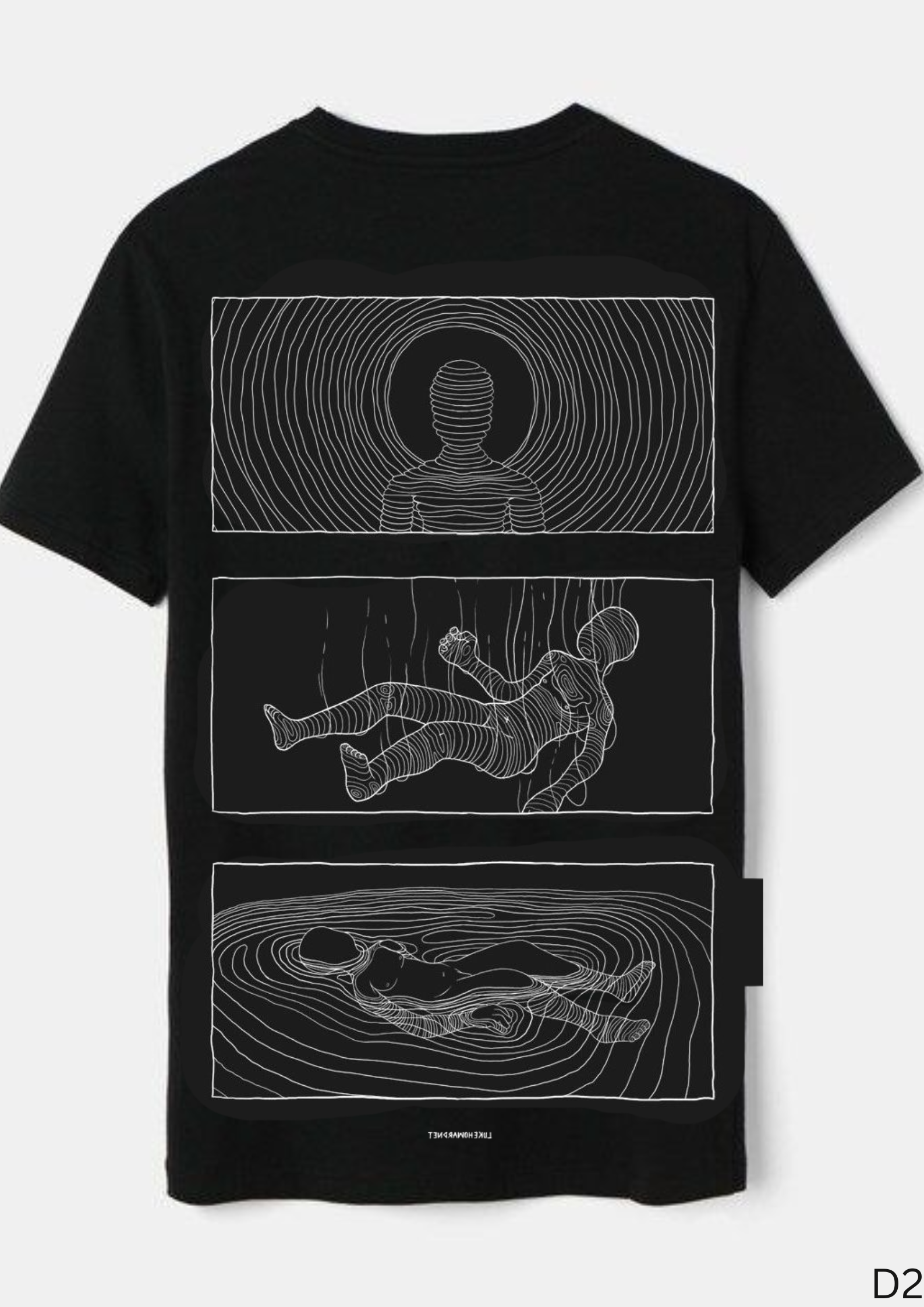 Falling Consciousness – Line Art Psyche Tee
