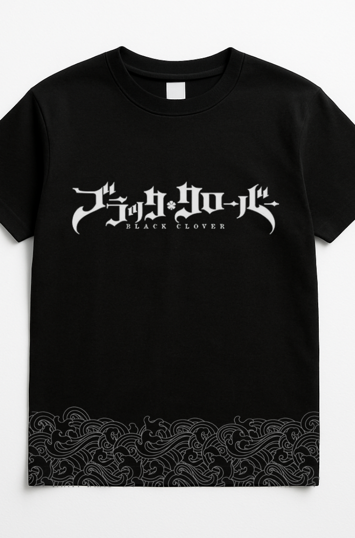 Black Clover "Skull & Grimoire" Heavy Metal Graphic T-Shirt